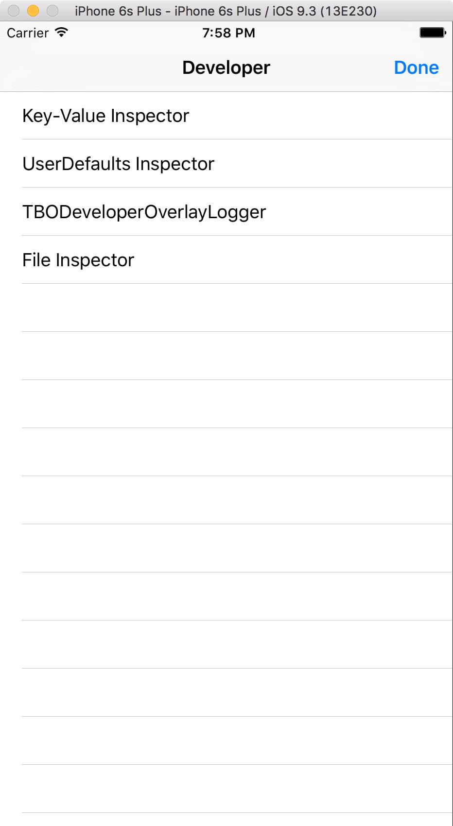 TBODeveloperOverlay Plugin List
